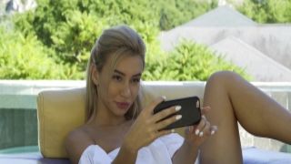 Glamorous brunette seducing and having a bdsm rope session extreme facefuck